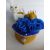 Szív alakú arany virágbox